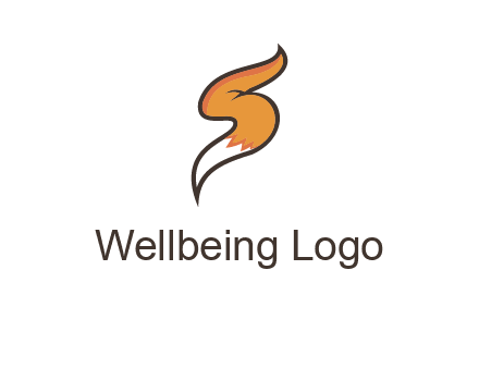 letter S fox tail logo