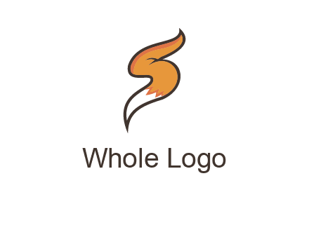 letter S fox tail logo