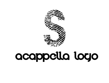 fingerprint letter s logo