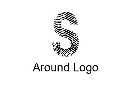 fingerprint letter s logo