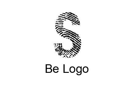 fingerprint letter s logo