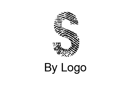 fingerprint letter s logo