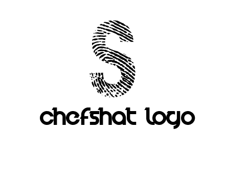 fingerprint letter s logo