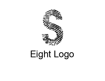 fingerprint letter s logo