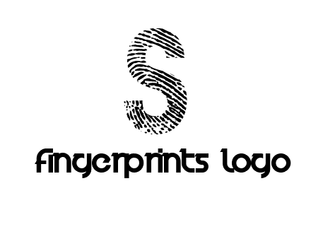 fingerprint letter s logo