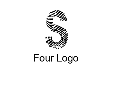 fingerprint letter s logo