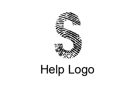 fingerprint letter s logo