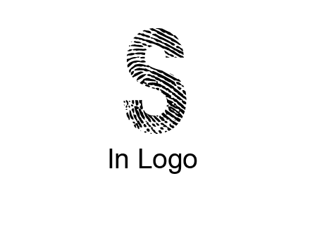fingerprint letter s logo