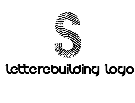 fingerprint letter s logo