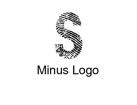 fingerprint letter s logo
