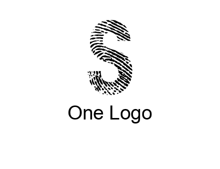 fingerprint letter s logo