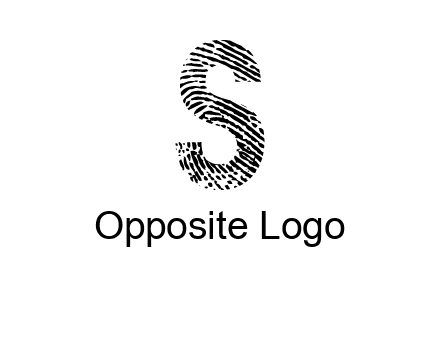fingerprint letter s logo