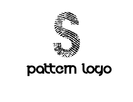 fingerprint letter s logo