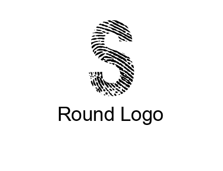 fingerprint letter s logo