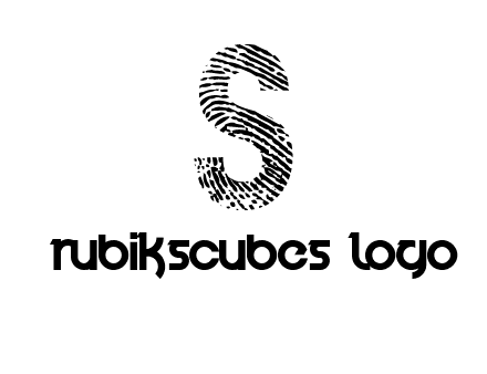 fingerprint letter s logo