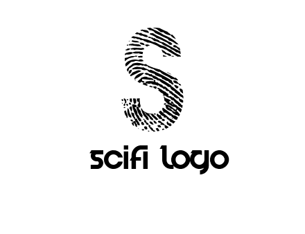 fingerprint letter s logo