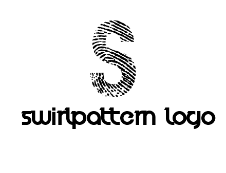 fingerprint letter s logo
