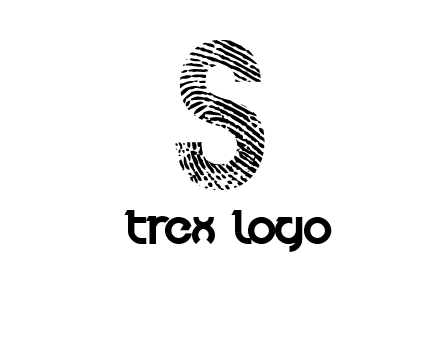 fingerprint letter s logo
