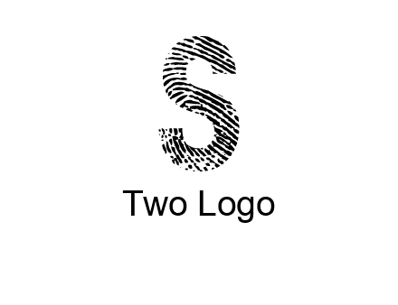fingerprint letter s logo