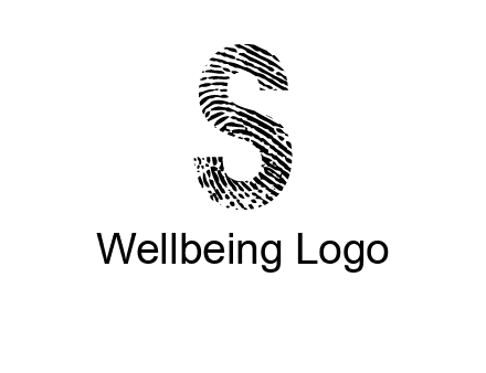 fingerprint letter s logo
