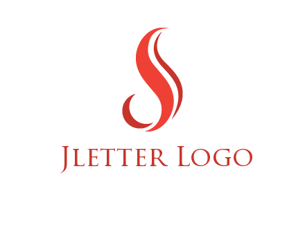 flame in Letter s shape logo