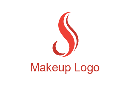 flame in Letter s shape logo