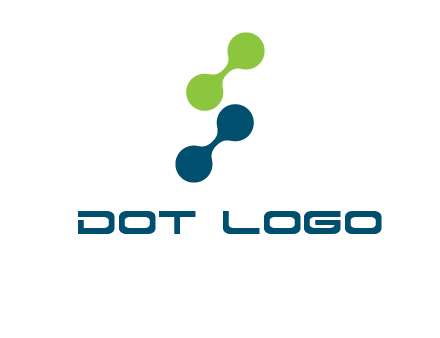 connecting dots in Letter S shape logo