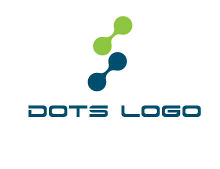 connecting dots in Letter S shape logo