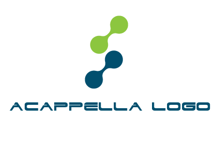 connecting dots in Letter S shape logo