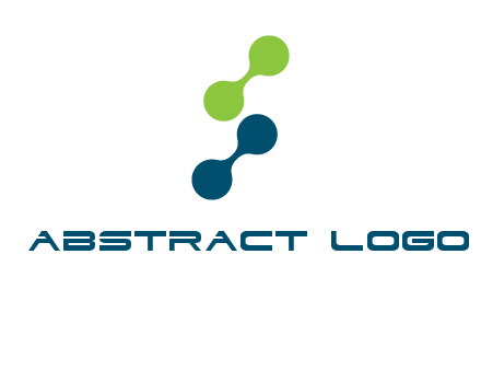 connecting dots in Letter S shape logo