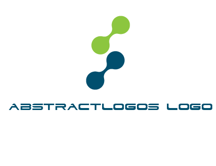 connecting dots in Letter S shape logo