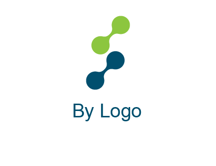 connecting dots in Letter S shape logo