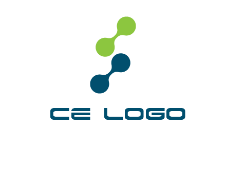 connecting dots in Letter S shape logo