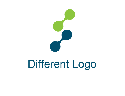 connecting dots in Letter S shape logo