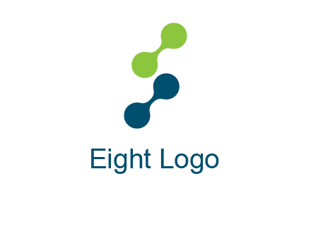 connecting dots in Letter S shape logo