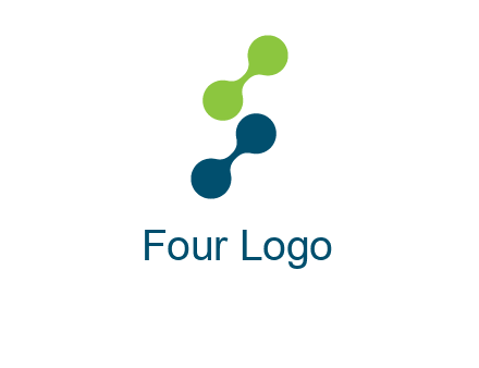 connecting dots in Letter S shape logo