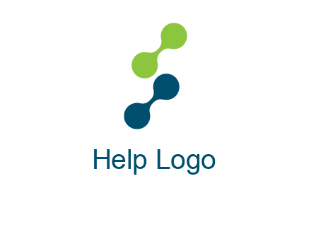 connecting dots in Letter S shape logo