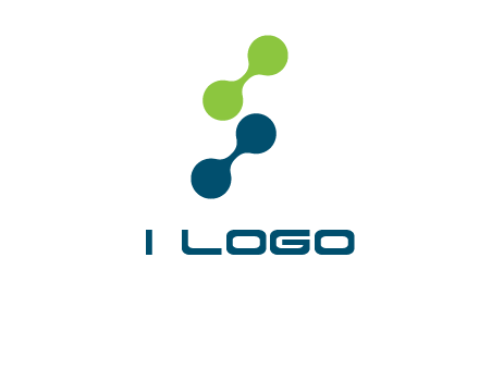 connecting dots in Letter S shape logo