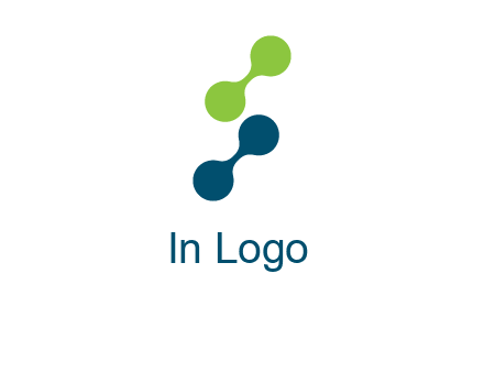 connecting dots in Letter S shape logo