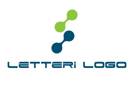 connecting dots in Letter S shape logo
