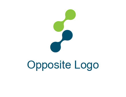 connecting dots in Letter S shape logo