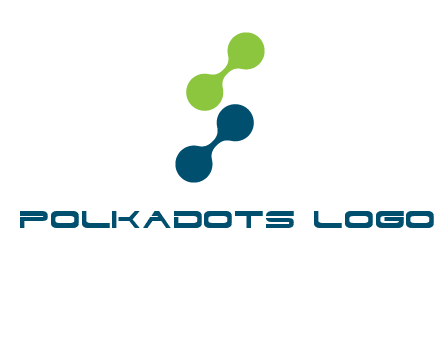 connecting dots in Letter S shape logo