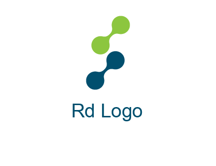 connecting dots in Letter S shape logo