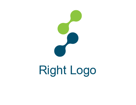 connecting dots in Letter S shape logo