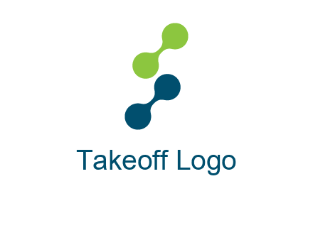 connecting dots in Letter S shape logo