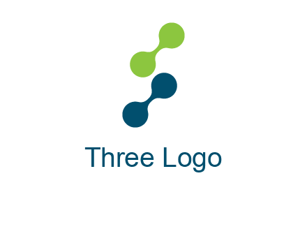 connecting dots in Letter S shape logo