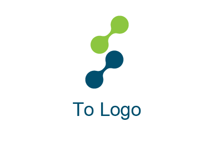 connecting dots in Letter S shape logo