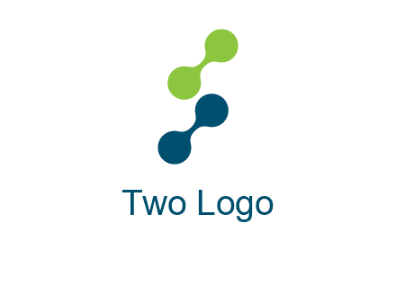 connecting dots in Letter S shape logo