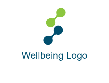 connecting dots in Letter S shape logo