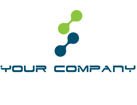 connecting dots in Letter S shape logo